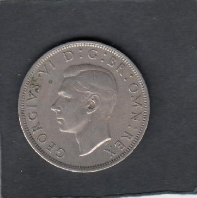 Beschrijving: 1/2 Crown  GEORGIUS VI